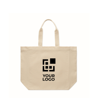Sac tote bag en coton avec soufflet et anses 220 g/m²