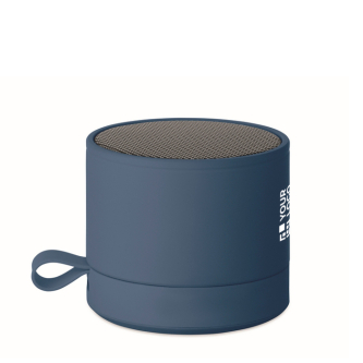 Haut-parleur sans fil métallique compact avec finition caoutchoutée 3W