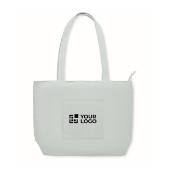 Grand sac en velours côtelé avec fermeture éclair 220 g/m²
