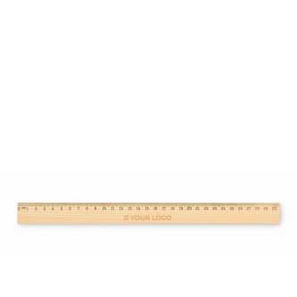 Règle en bois de pin 30 cm à double graduation
