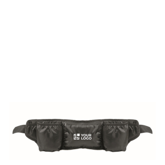 Sac banane de sport en polyester RPET avec poches et mesh