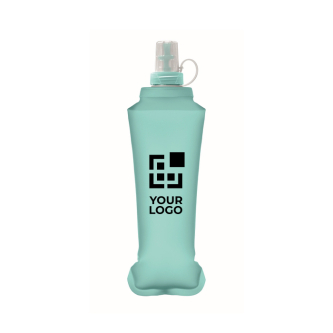 Gourde pliable en thermoplastique avec valve à mordre 500 ml