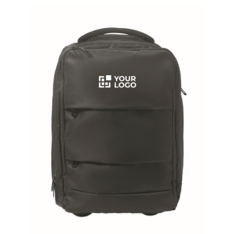 Sac à dos trolley en polyester RPET 290T avec 3 poches 15''