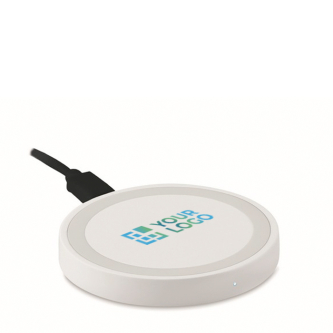 Chargeur publicitaire lumineux couleur blanc