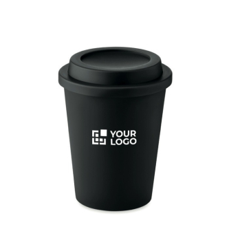 Verre à double paroi en plastique avec zoen d'impression