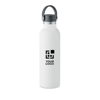 Bouteille anti-fuite avec 2 bouchons interchangeables et paille 700ml