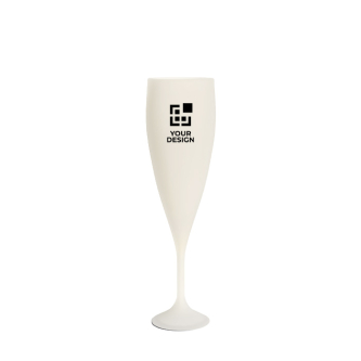 Flûte à champagne réutilisable biocomposite fabriquée en Europe 140 ml