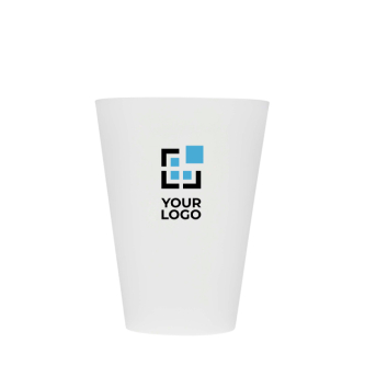 Verre translucide en plastique réutilisable avec finition mate 300 ml