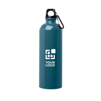 Gourde en acier inoxydable recyclé avec mousqueton 750ml