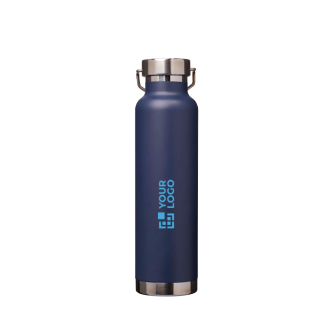 Bouteille en inox recyclé à double paroi avec bouchon à vis 650 ml