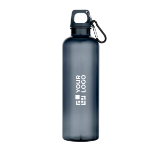 Gourde légère en plastique recyclé avec mousqueton 750 ml