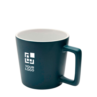 Tasse en céramique avec finition mate et anse carrée 370 ml