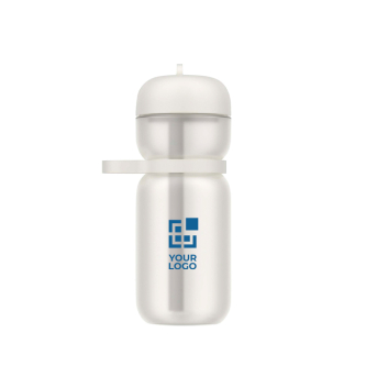 Gourde de sport en plastique avec couvercle et paille 600 ml Mepal
