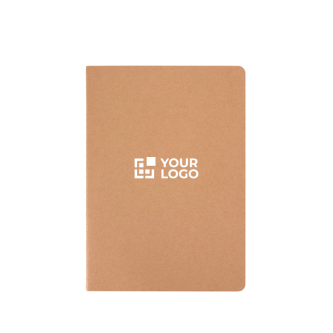 Carnet avec couverture en kraft et reliure cousue A5, pages à points