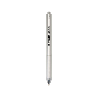 Stylo 4-en-1 en inox avec porte-mine et plusieurs encres