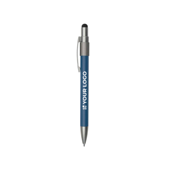Stylo à bille avec pointe tactile et spinner rotatif, encre bleue