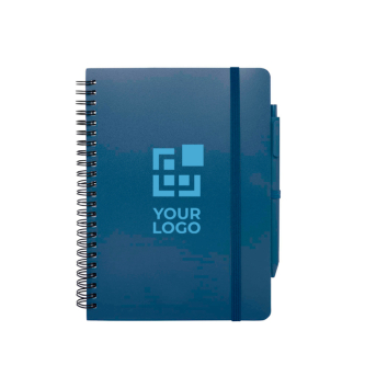 Cahier à couverture rigide en plastique recyclé A5 pages lignées