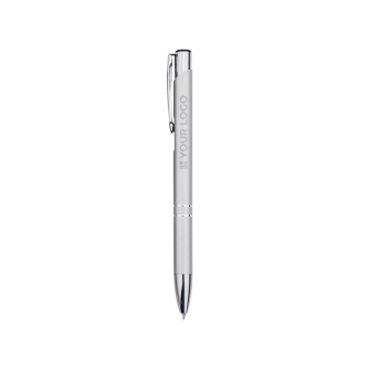 Stylo en aluminium recyclé avec finition laquée, encre bleue