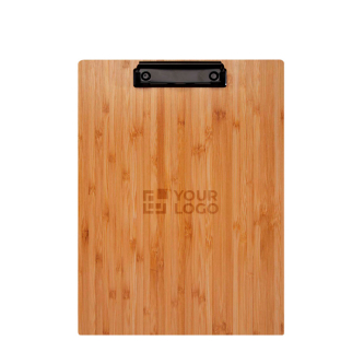 Porte-bloc durable en bambou avec clip intégré pour fixation
