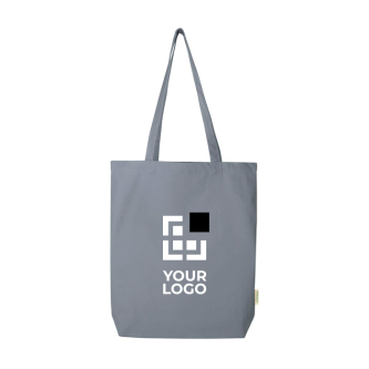 Sac en coton biologique avec base large 10 L 270 g/m²