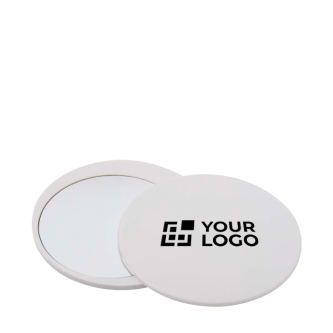 Miroir de maquillage élégant et coulissant pour des retouches rapides