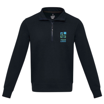 Pull unisexe en tissu recyclé fermeture éclair courte 280 g/m² Unisex-Pullover aus recyceltem Stoff, 280 g/m2, Elevate NXT