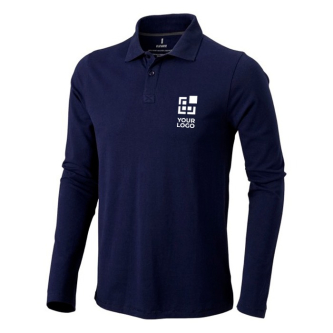 Polo en coton homme à manches longues 200 g/m2 Elevate Life