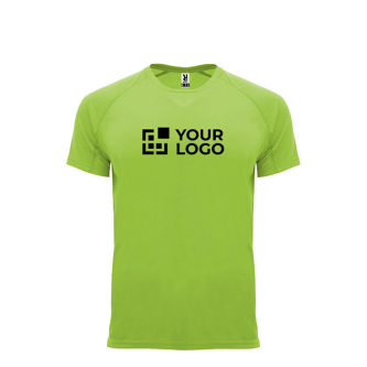 T-shirt technique avec logo 100% polyester pour enfant 135 g/m² Roly avec zone d'impression