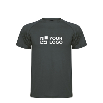 T-shirt technique pour enfant en tricot piqué polyester 150 g/m² Roly avec zone d'impression