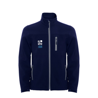 Veste softshell en polyester pour enfants 300 g/m² Roly avec zone d'impression