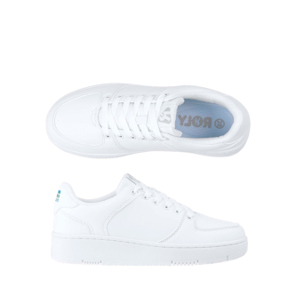 Chaussures unisexes blanches avec semelle en caoutchouc Roly Weiße Unisex-Sneaker mit Gummisohle, Roly 