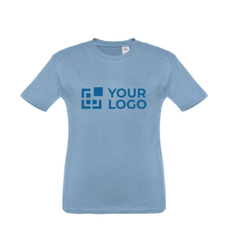 T-shirt personnalisé pour enfants pas cher en coton 150 g/m² THC Quito avec zone d'impression