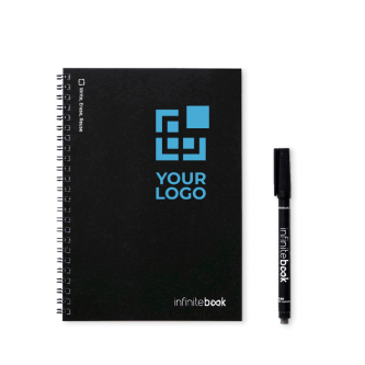 Carnet réutilisable couverture souple et stylo-feutre A5 pages lignées
