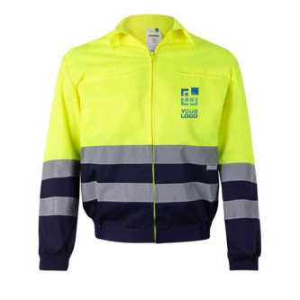 Veste de travail en sergé polyester et coton 210 g/m²
