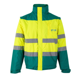 Veste de travail extra large en polyester réfléchissant 180 g/m²