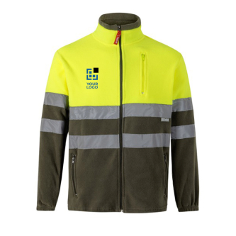 Veste softshell réfléchissante polyester et élasthanne 280 g/m²