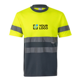 T-shirt technique de travail polyester réfléchissants 140 g/m²