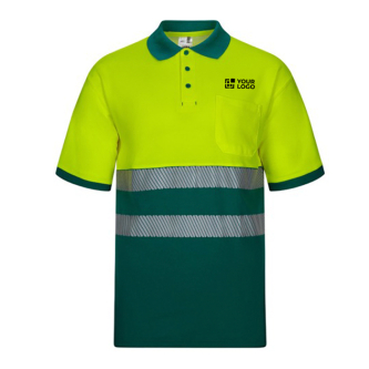 Polo de travail piqué manches courtes coton polyester 150 g/m²