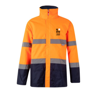 Parka de travail bicolore en polyester avec revêtement 190 g/m²