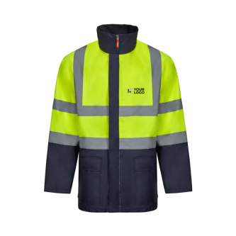 Parka de travail 4 en 1 bicolore avec revêtement 180 g/m²