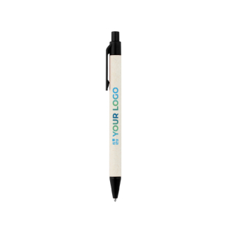 Stylo en aluminium recyclé issu de briques de lait, encre bleue