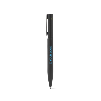 Stylo en métal 60 % recyclé élégant avec clip et encre bleue