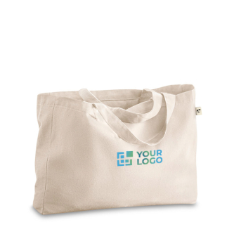 Sac pratique avec coton recyclé à anses longues 280 g/m²