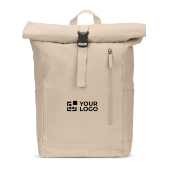 Sac à dos roll-top avec fermeture supérieure et poches 17L 380 g/m²