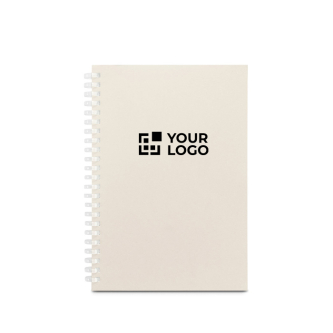 Carnet A5 en papier recyclé avec couverture souple, pages lignées
