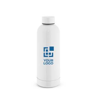 Bouteille en acier inoxydable recyclé à 90 % avec finition mate 550 ml avec zone d'impression