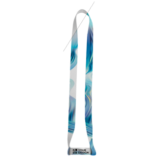 Tour de cou et cordon porte-gobelet sublimables recto verso 2 cm