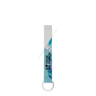 Cordon court en polyester recyclé pour sublimation 2 x 1,5cm