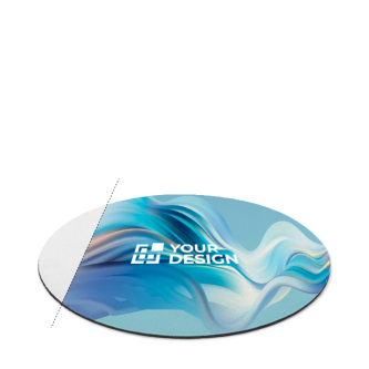 Tapis de souris rond avec base en caoutchouc et épaisseur 2cm