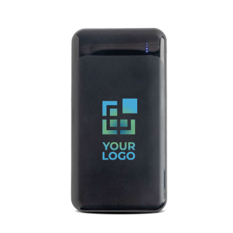 Powerbank en ABS recyclé avec plusieurs ports 10 000 mAh avec zone d'impression
